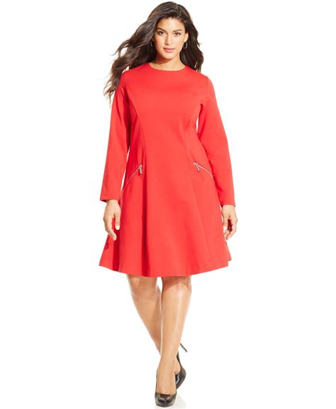 michael kors plus size shift dress|michael kors plus size coats.